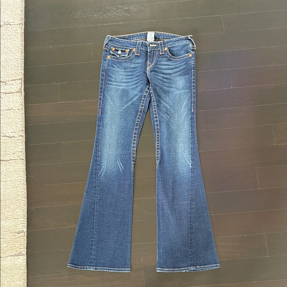 True Religion Dark Blue Flare Jeans